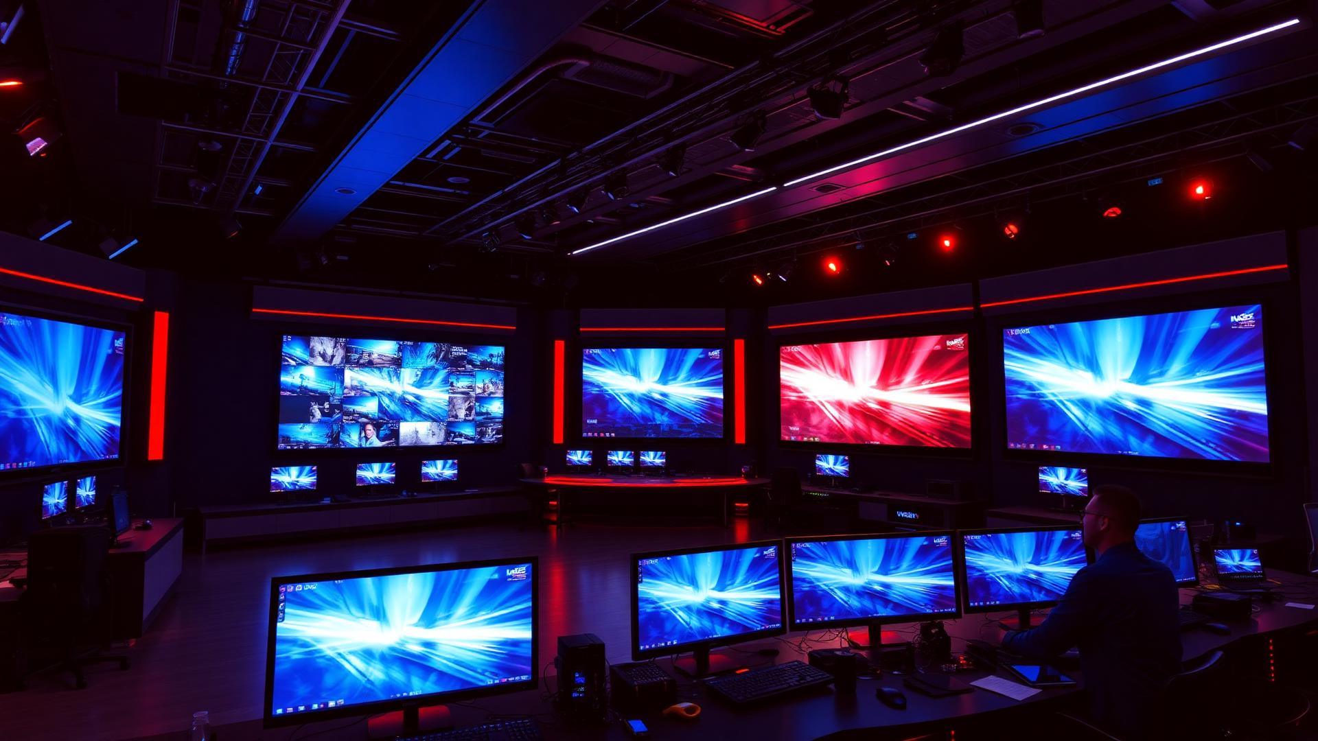 Broadcast control room
